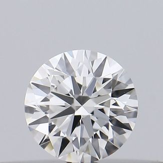 0.19 Carat Round G VVS2 EX GIA Natural Diamond