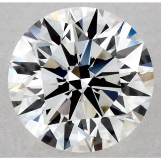 0.5 Carat Round F VVS1 EX GIA Natural Diamond