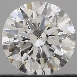 0.52 Carat Round F SI1 EX GIA Natural Diamond