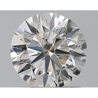 0.9 Carat Round H VS2 EX VG GIA Natural Diamond