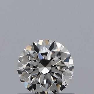 0.50 Carat Round I VVS2 VG EX GIA Natural Diamond