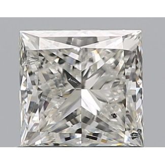 0.91 Carat Princess H SI2 - EX VG GIA Natural Diamond