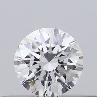 0.23 Carat Round D VVS2 EX GIA Natural Diamond