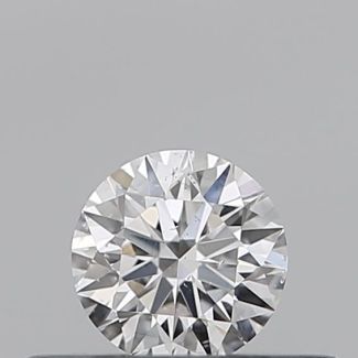 0.23 Carat Round E SI2 EX GIA Natural Diamond