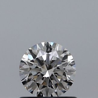 0.57 Carat Round H SI1 EX GIA Natural Diamond