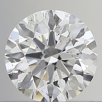 0.50 Carat Round E SI2 EX GIA Natural Diamond