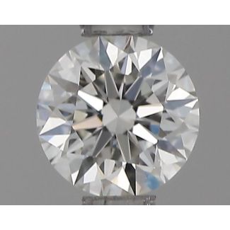 0.41 Carat Round H VVS1 EX GIA Natural Diamond