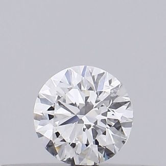 0.18 Carat Round D SI2 EX GIA Natural Diamond