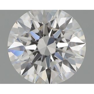 0.63 Carat Round E VVS1 EX GIA Natural Diamond