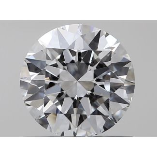 0.6 Carat Round F VVS2 EX GIA Natural Diamond