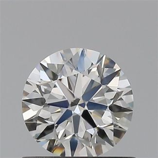 0.60 Carat Round H VVS1 EX VG GIA Natural Diamond