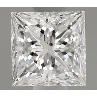 0.51 Carat Princess D SI1 - EX GIA Natural Diamond