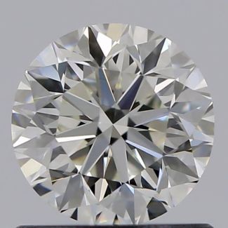 0.80 Carat Round H VVS2 VG EX GIA Natural Diamond