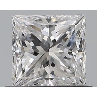 0.5 Carat Princess D IF - EX GIA Natural Diamond