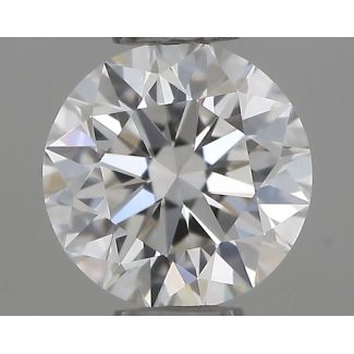 0.42 Carat Round F VS1 EX IGI Natural Diamond