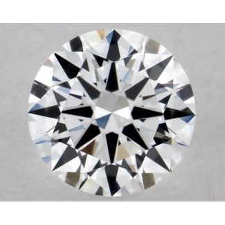 0.36 Carat Round D VVS2 EX GIA Natural Diamond