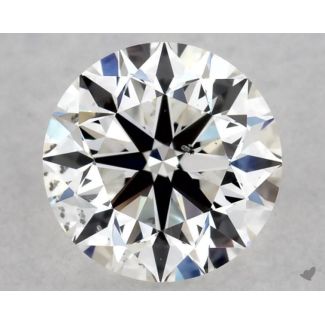 0.51 Carat Round F SI2 VG EX GIA Natural Diamond