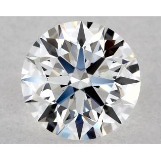 0.34 Carat Round E VVS2 EX GIA Natural Diamond