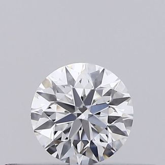 0.18 Carat Round D VVS2 EX VG GIA Natural Diamond