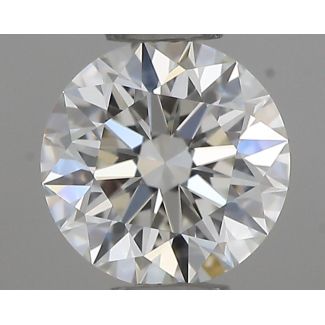 0.41 Carat Round H VVS2 EX GIA Natural Diamond