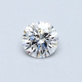 0.41 Carat Round D SI1 VG EX GIA Natural Diamond