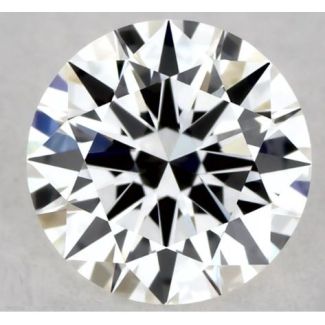 0.37 Carat Round F VVS1 EX GIA Natural Diamond