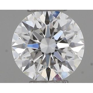 0.22 Carat Round G VVS2 EX GIA Natural Diamond