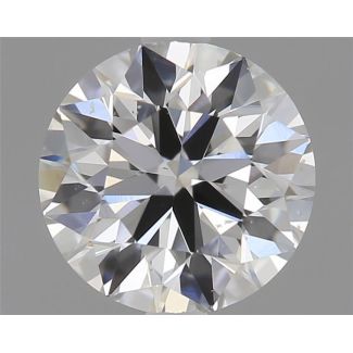 0.60 Carat Round E VS2 EX VG GIA Natural Diamond