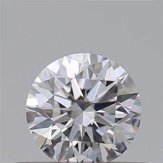 0.36 Carat Round E VVS1 EX GIA Natural Diamond