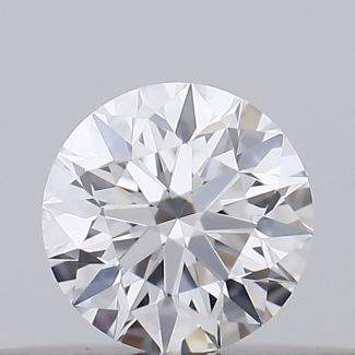 0.16 Carat Round D VVS1 EX GIA Natural Diamond