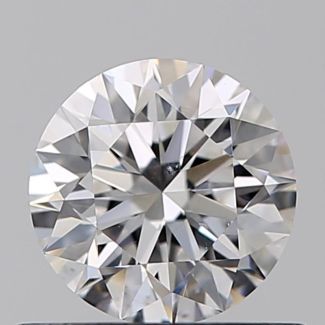 0.51 Carat Round D SI1 EX GIA Natural Diamond