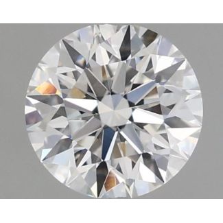 0.62 Carat Round E VVS2 EX GIA Natural Diamond