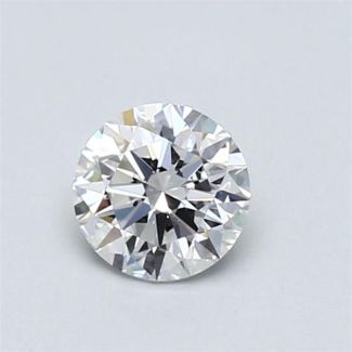 0.6 Carat Round D VVS1 EX GIA Natural Diamond