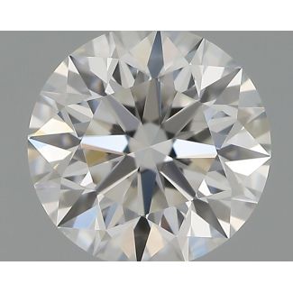 0.57 Carat Round F VVS1 EX GIA Natural Diamond