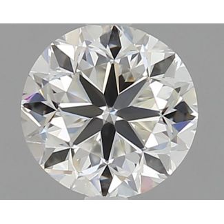 0.51 Carat Round H VS1 GD EX GIA Natural Diamond