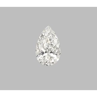 0.53 Carat Pear H IF - EX VG GIA Natural Diamond