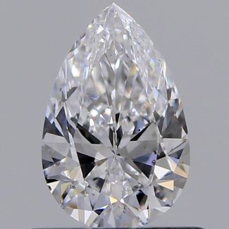 0.55 Carat Pear D SI1 - VG EX GIA Natural Diamond