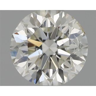 0.50 Carat Round H SI2 VG EX IGI Natural Diamond