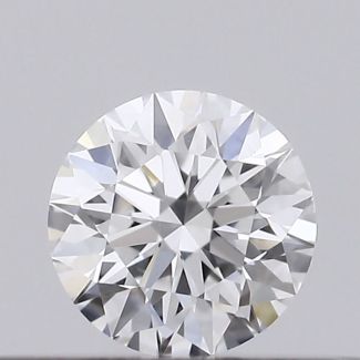 0.20 Carat Round D VS2 EX GIA Natural Diamond