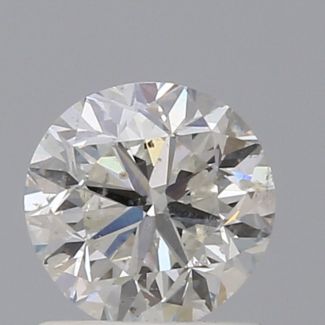 1.00 Carat Round H I1 GD EX GIA Natural Diamond