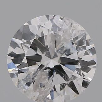 0.50 Carat Round E I2 GD VG GIA Natural Diamond