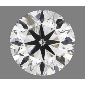 0.90 Carat Round K Faint Brown I2 VG GIA Natural Diamond