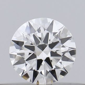 0.21 Carat Round F VVS2 EX GIA Natural Diamond