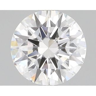 0.5 Carat Round F VVS2 EX GIA Natural Diamond