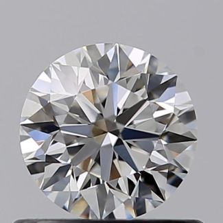 0.55 Carat Round F VS1 EX GIA Natural Diamond