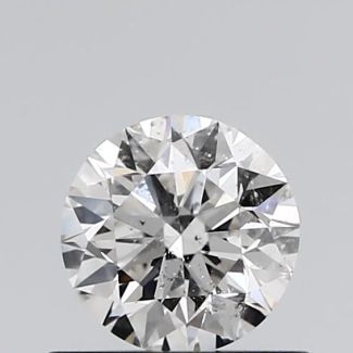 0.6 Carat Round F SI2 EX GIA Natural Diamond