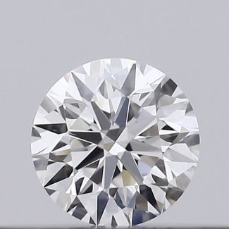 0.18 Carat Round F VS2 EX VG GIA Natural Diamond