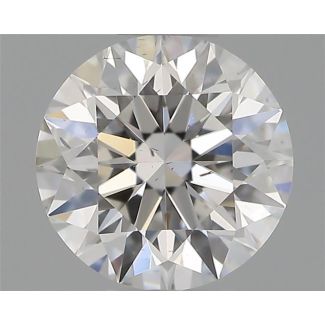 0.41 Carat Round F VS2 EX GIA Natural Diamond