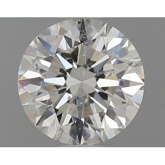 0.81 Carat Round H SI2 EX GIA Natural Diamond