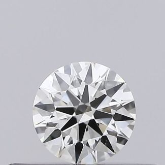 0.19 Carat Round G VVS2 EX GIA Natural Diamond